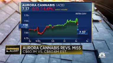 Aurora Hashish shares up after runt income plug away out