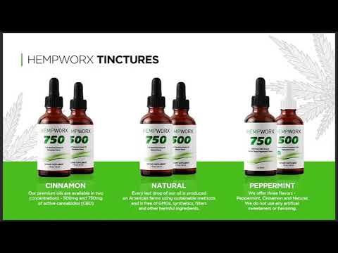 HempWorx CBD Oil Tincture Products and Concentration