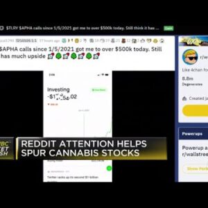 Reddit attention helps spur cannabis shares